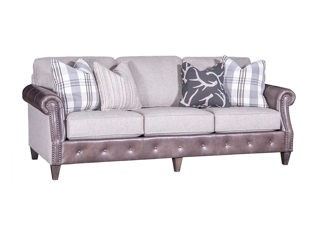 American Heritage by Mayo Living Room Obsession Fabric/Leather Sofa